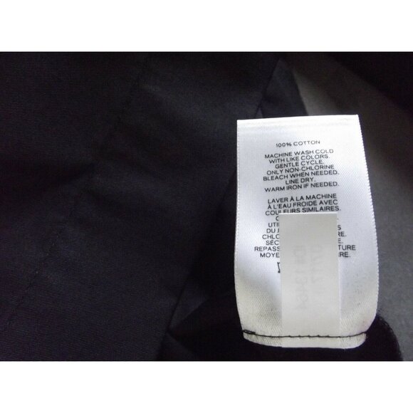 Express Blouse Womens XS 0-2 Black Oversize Puff Sleeve top shirt gathered neck - Picture 9 of 12